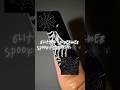 how to beginner halloween nail art - glitter spiderwebs🕷️👻 #nails #nailart #nailtutorial