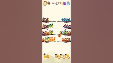 Bird sort calar game leval 1310 #games #playgaming #leveldesign #gameplay #colorgame #videogame
