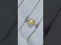 Завораживающее кольцо с жёлтым муассанитом в огранке кушон 1,25 ct 🌺8200р🌺 р.19 #муассанит
