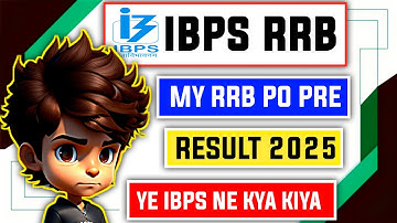 📢 My IBPS RRB PO Prelims 2025 Result 😱