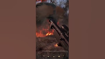 I destroy a Sentry Bot through a wall (Fallout 4 - Very Hard Difficulty)