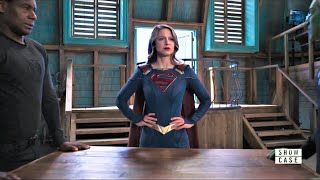 Supergirl 6x19 Kara acts to play God and Catch a Satellite Scene