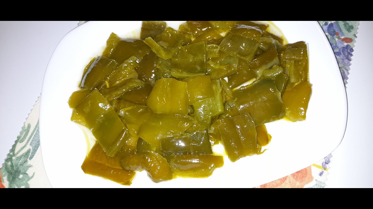 PIMIENTOS VERDES FRITOS PARA GUARNICIÓN - FRIED GREEN PEPPER