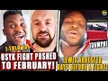 BREAKING! Tyson Fury vs. Usyk PUSHED to February! Derrick Lewis ARRESTED days before UFC main event!