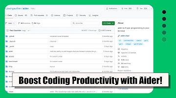 Aider: AI-Powered Pair Programming in Your Terminal | Boost Your Coding Productivity!