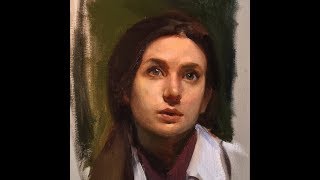 Portrait Painting Tutorial | Water Mixable Oil Paint