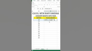 Convert Months into Years in Microsoft Excel | #msexcel #reels #exceltutorial #excelclasses #shorts
