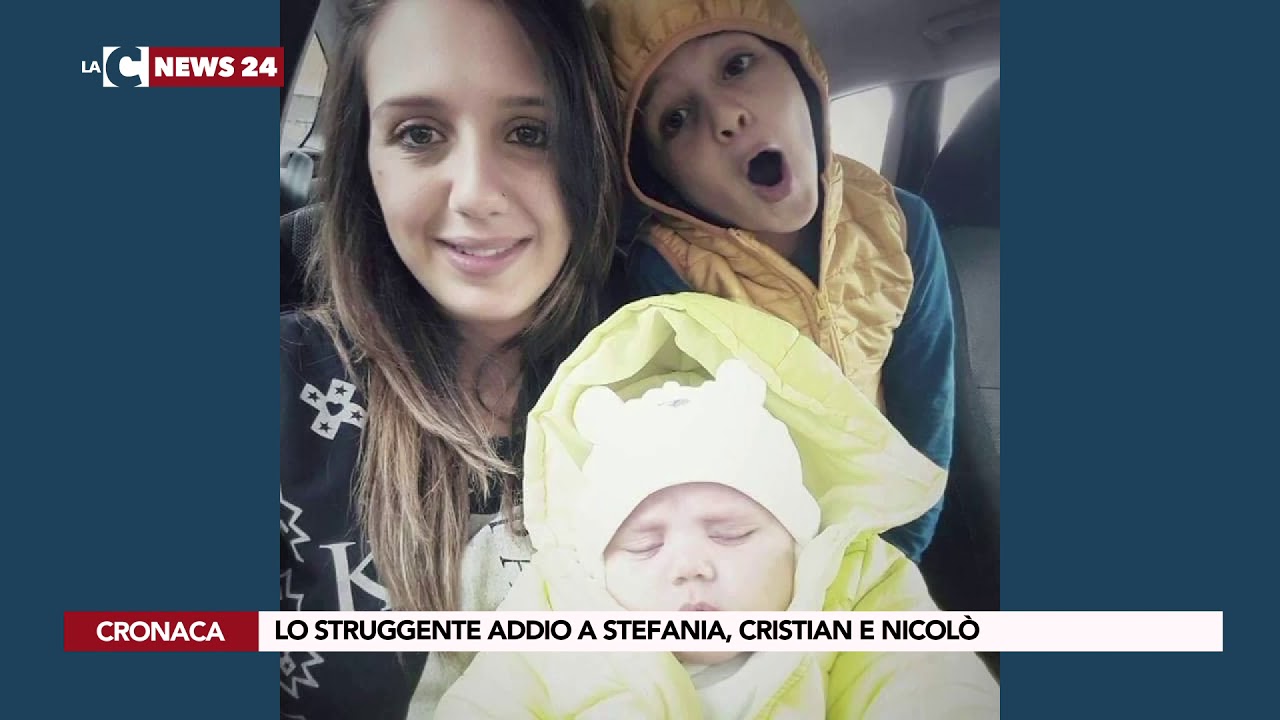 notizie del giorno LO STRUGGENTE ADDIO A STEFANIA, CRISTIAN E NICOLÒ