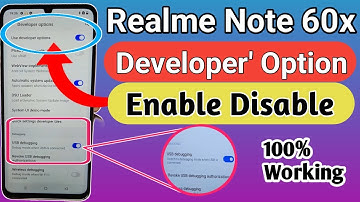 Realme note 60x developer Option Enable // developer option settings