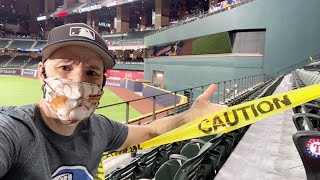 Does THIS make you feel safe? NLCS Game 2 at Globe Life Field