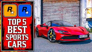 TOP 5 BEST Sports Cars in GTA Online! (GTA5 Best Sports Cars)