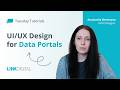 UI/UX design for data portals