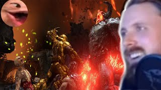 Forsen Reacts - Doom Eternal - Mars Core: No Damage Gameplay - Nightmare (PS4 PRO)