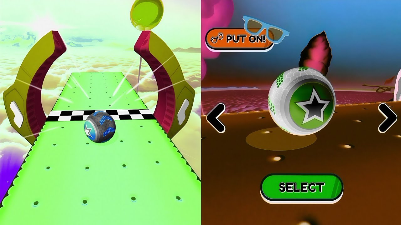 🌏📍Going Balls, SpeedRun Vs Reverse Video Gameplay Part 507