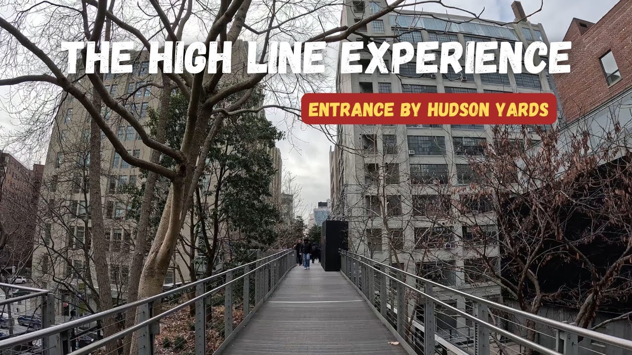🚶Walking the High Line | Walking Tour| New York City Relaxing Walking Tour
