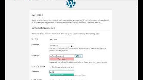#3 configure wordpress