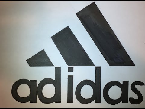 How to Draw an Adidas Logo | Logo Drawing - YouTube