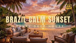 Brazil 4K 2026 🇧🇷 Calm Sunset Beaches, Rio Ocean Views & Chill Deep House Music for Relaxing Mood screenshot 3