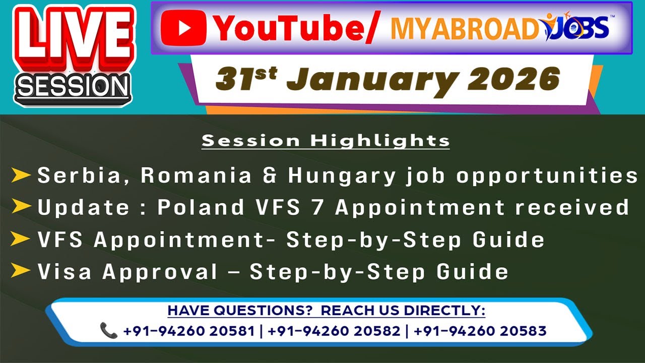 Poland VFS Appointment Visa Application Submission Romania Serbia Czech Republic Jobs Live