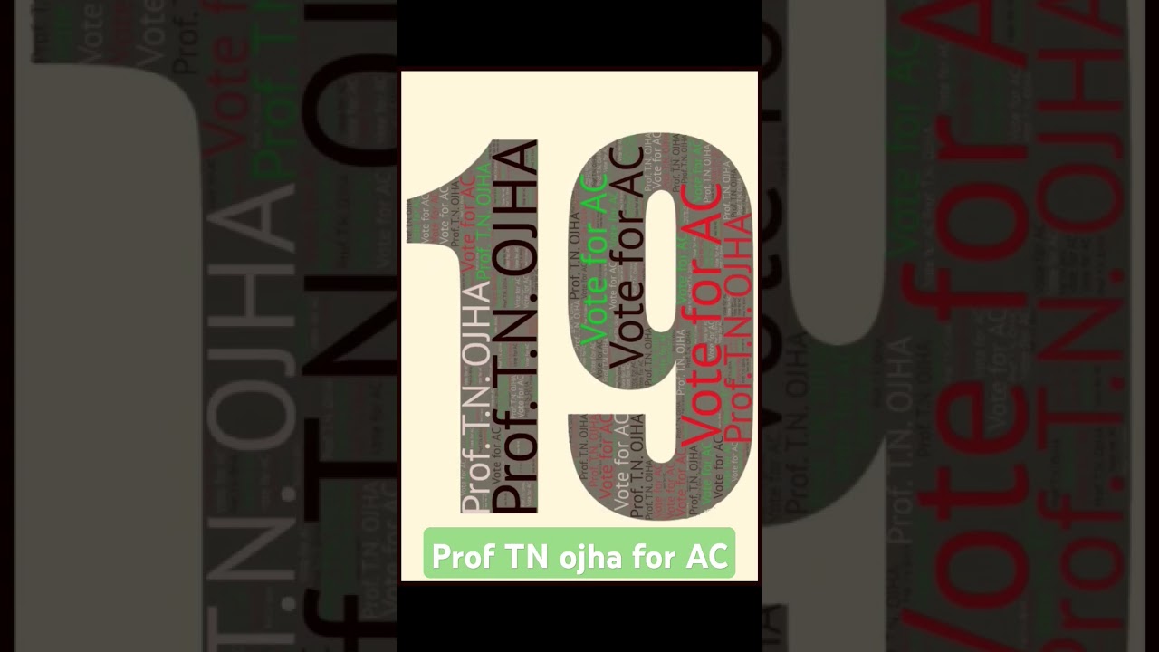 Prof TN Ojha for AC # Du