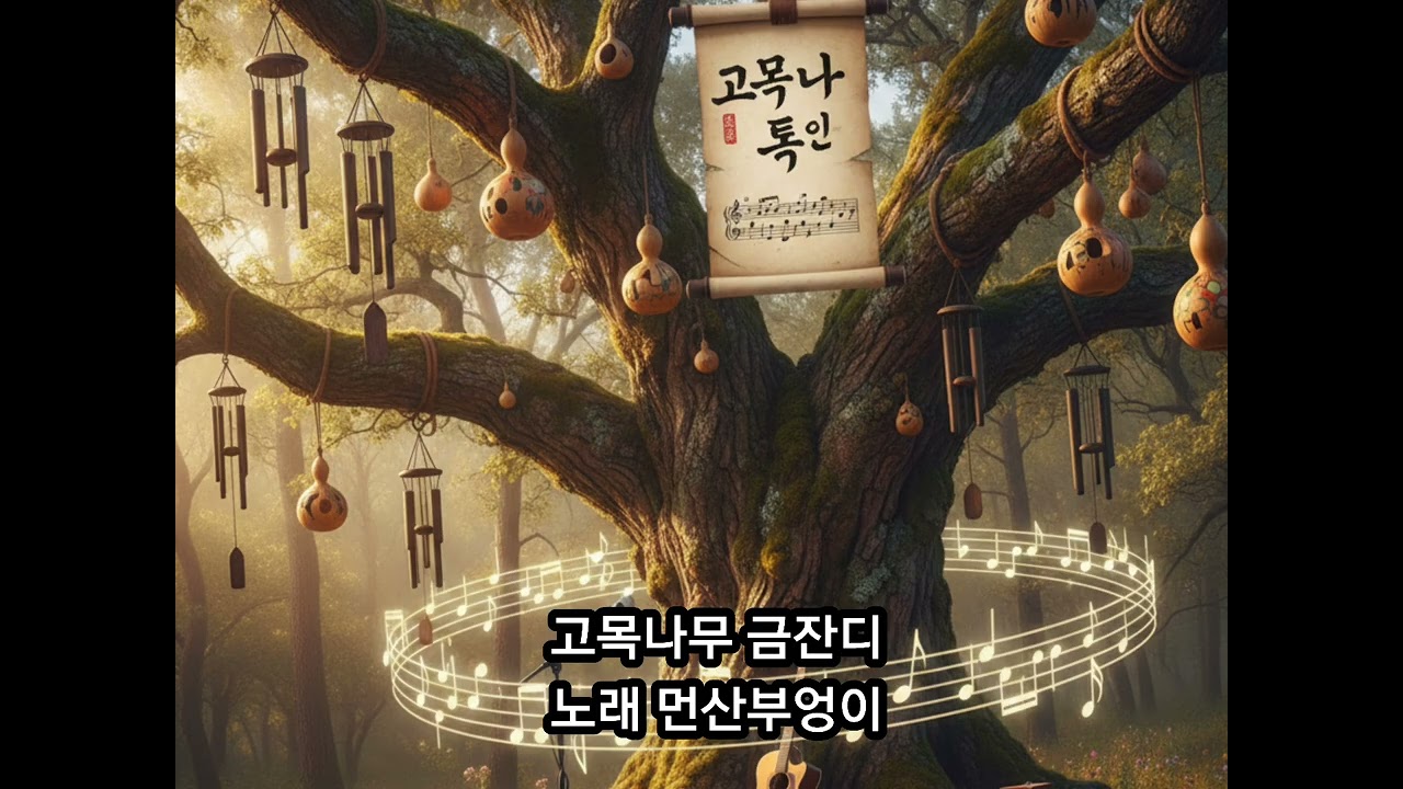고목나무 금잔디 노래 먼산부엉이 