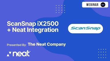 ScanSnap iX2500 + Neat: The Ultimate Scanning & Organization Duo