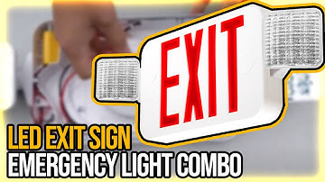 COMBO2 - LED Exit Sign / Emergency Light Combo