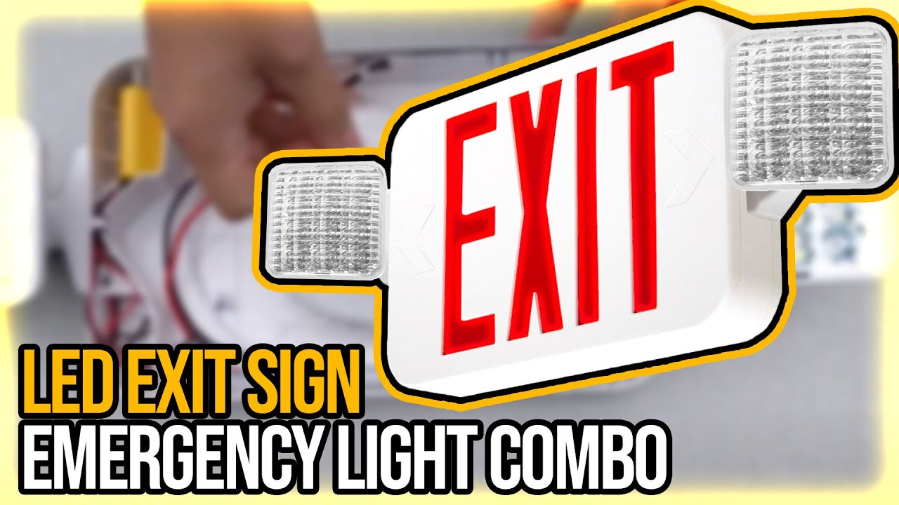 Combo2 Led Exit Sign Emergency