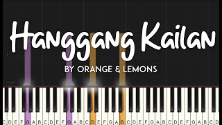 Hanggang Kailan by Orange & Lemons synthesia piano tutorial | lyrics + sheet music