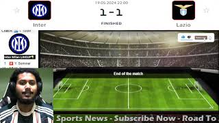 Inter Milan vs Lazio (1-1) Italian Serie A Football Match SCORE Highlights PLSN