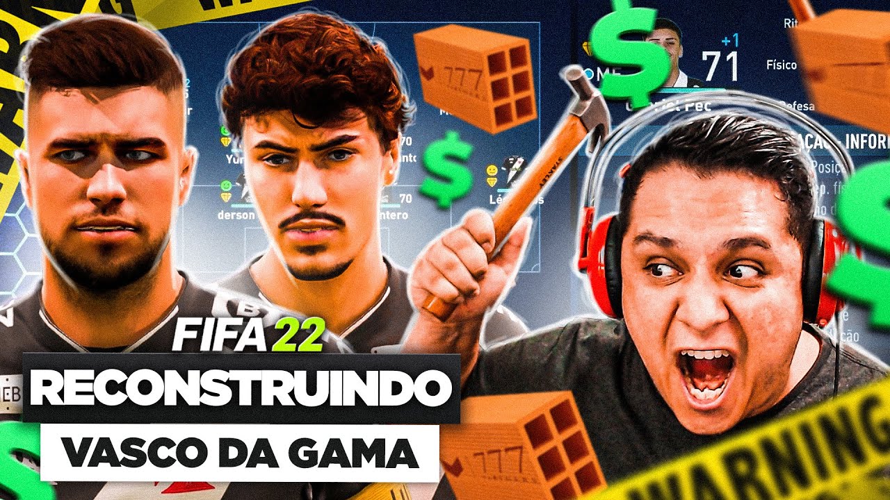 RECONSTRUINDO VASCO DA GAMA! FIFA 22 Modo Carreira 🥰💵