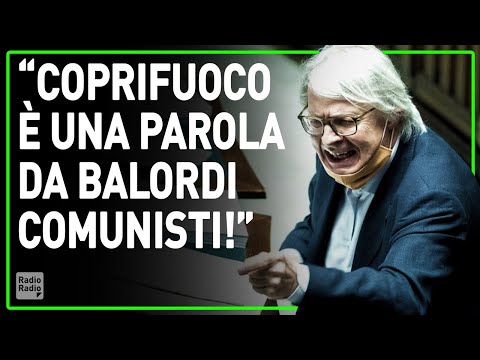 SGARBI ▷ "RIPRESA E COPRIFUOCO SONO PAROLE INCONCILIABILI! IL COPRIFUOCO È DA BALORDI COMUNISTI!"