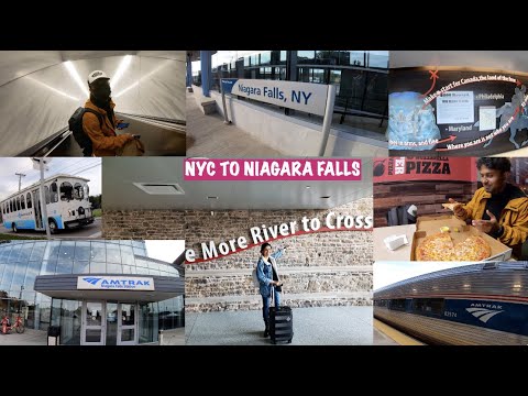 New York to Niagara Falls by Amtrak Maple Leaf Train | Discover Niagara Shuttle Ride | 4K