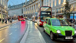 London Walk 2023 | Relaxing Night Walking tour in Central London [4K HDR]