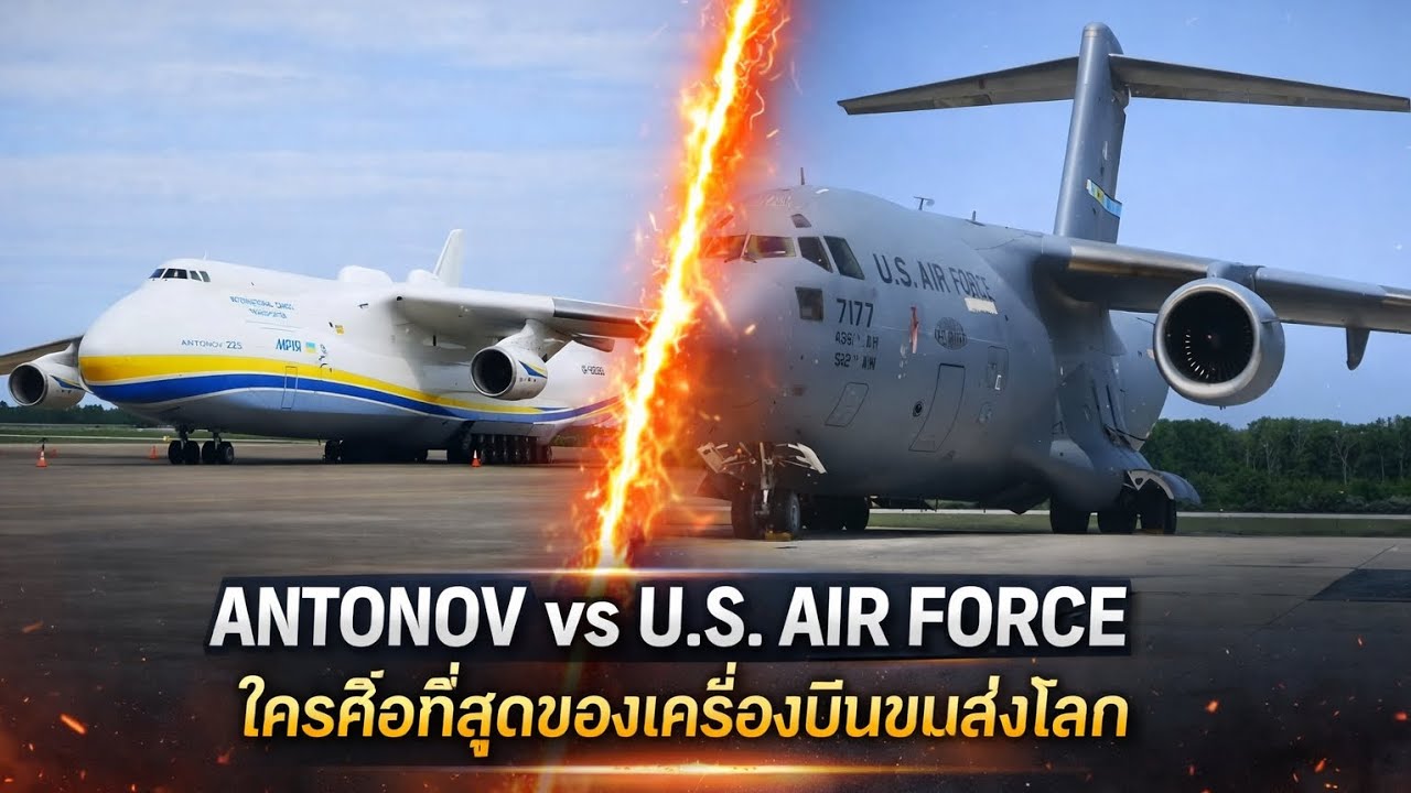 อสูรกายกลืนสมรภูมิ! An-225 vs C-5 ใครคือราชันขนส่งตัวจริง?