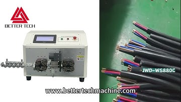 Multi core wire cutting and stripping machine JWD-WS880C