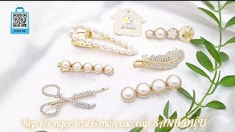 Giá chỉ 32k| Kẹp tóc ngọc trai 6 món cao cấp sành điệu