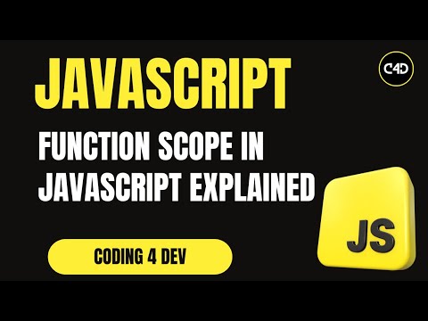 Function Scope in JavaScript Explained 🔍 | Local vs Global Variables (with Examples)