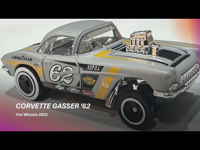 CORVETTE GASSER '62 (HCT12), Hot Wheels 2025 (182/250) serie HW