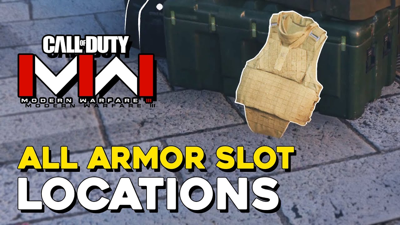 Call Of Duty MW3 (2023) All Armor Slot Locations (Bulletproof Trophy