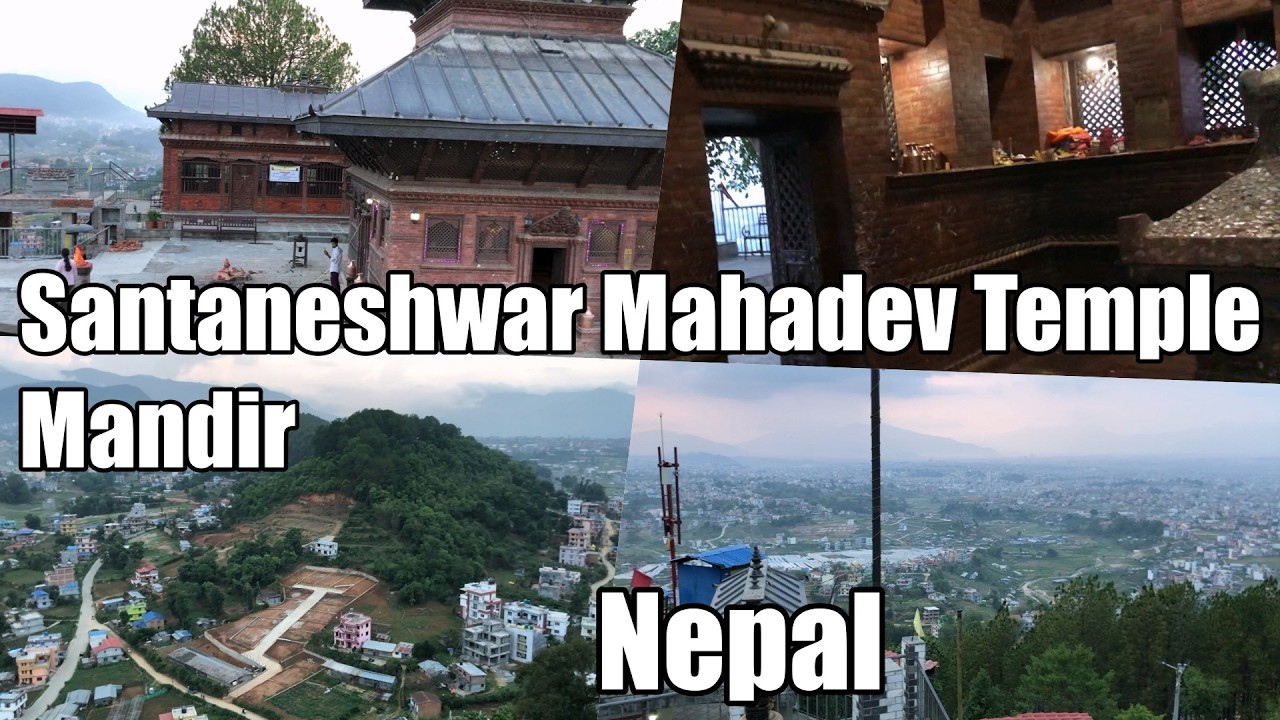 Santaneshwar Mahadev Temple Mandir tour hill top view kathmandu valley Nepal scene nature nice place