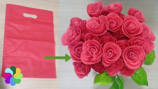Amazing Trick For Diy Red Rose Flower Bouquet Making From Bag, Valentines Day Gift, Guldasta