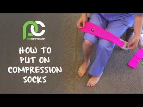 Nurse Puts on PRO Compression Socks - video from PRO Compression