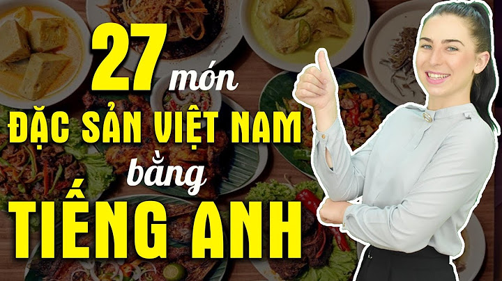 Món ăn kèm tiếng anh là gì