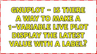 gnuplot - is there a way to make a 1-variable live plot display the latest value with a label?