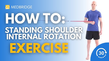 How to Do a Standing Shoulder Internal Rotation with Anchored Resistance | MedBridge