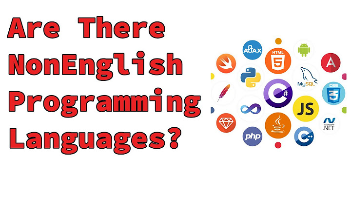 Are There Any Non-English Programming Languages?
