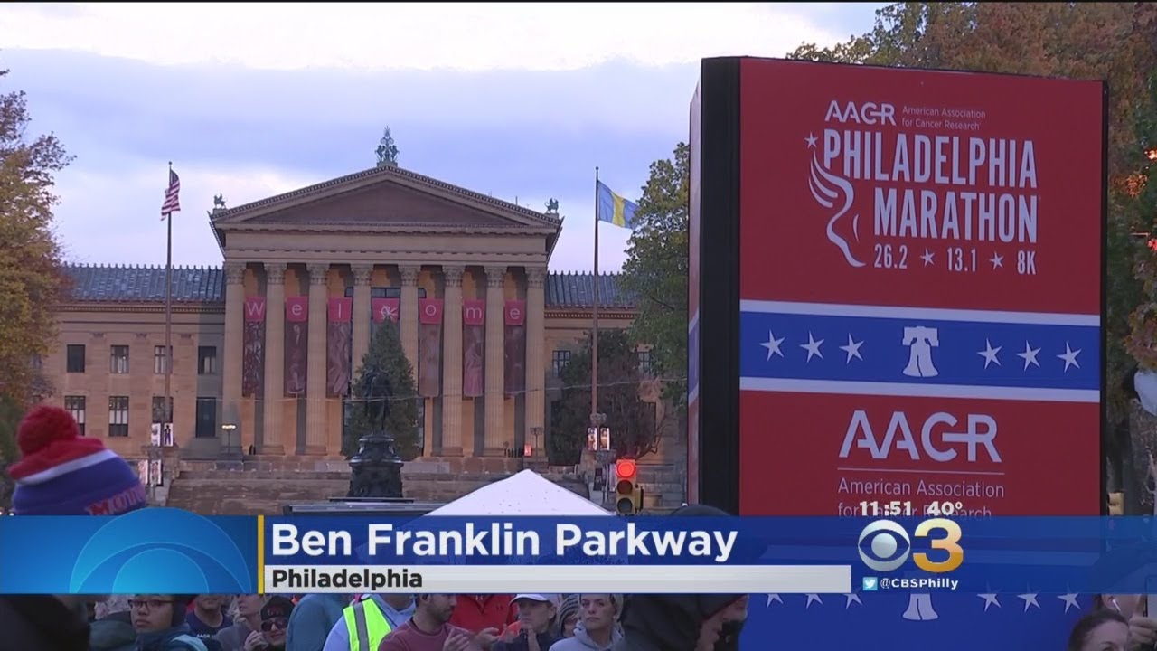 Thousands Run Through Heavy Winds At Philadelphia Marathon