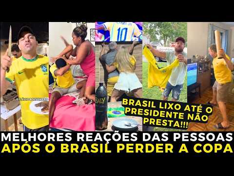 🔥 Brazilians disappointed by Brazil's loss react on social media