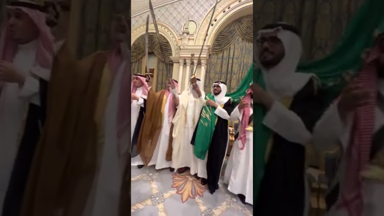العرضة السعودية في حفل زواج الشاب ابراهيم بن عجلان العجلان على كريمة الشيخ خالد بن محمد العجلان